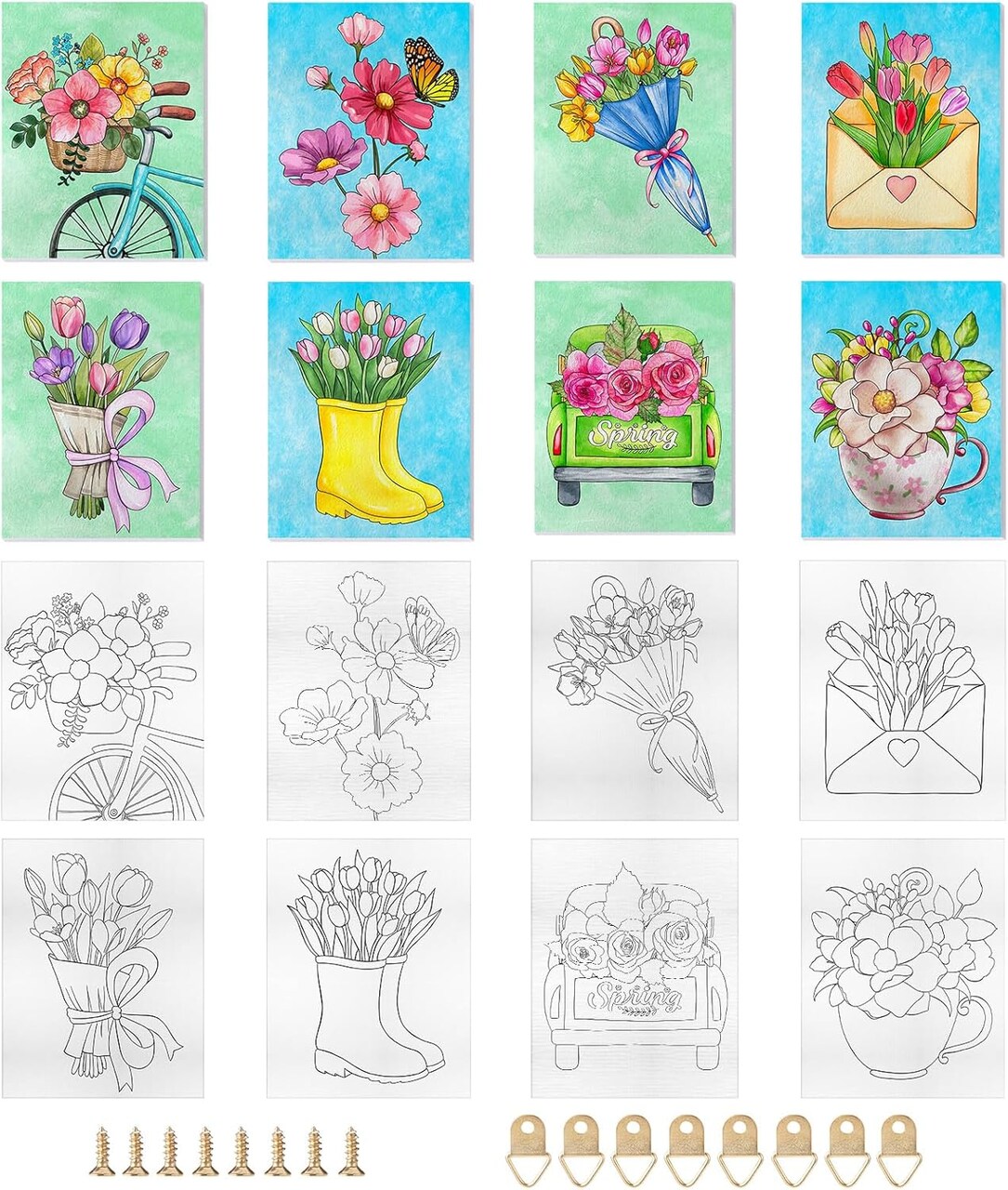 Pre Printed Canvas(Colorful colors)10.04 x 5.12 x 8.07 inches